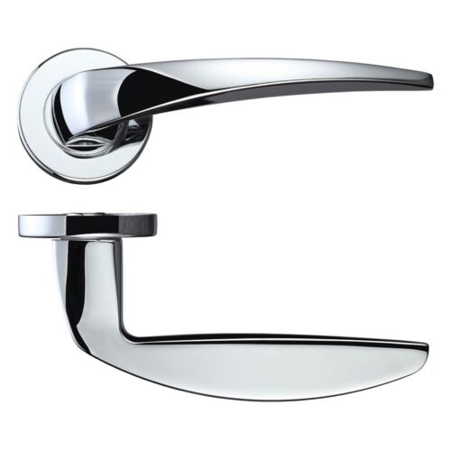 Cygnus lever on round rose handle