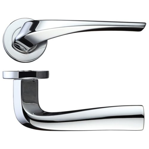 Aries lever on round sprung rose handle