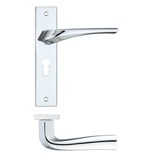 Premium Aries Lever on Latch Backplate – Durable & Reliable Aries lever on euro backplate