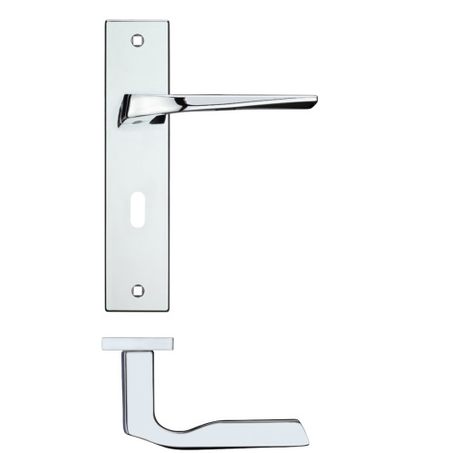 Lyra Lever on Lock Backplate