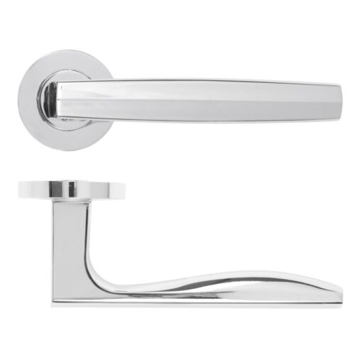 Appenine lever on round sprung rose handle