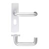Door Lever on Oval Profile Backplate