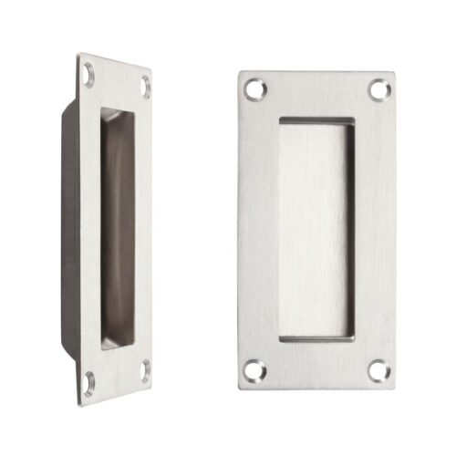 Flush Pull 100mm x 50mm Stainless Steel Recessed Door Handle