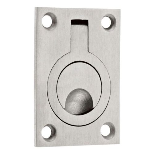 Flush Ring Pull 62 x 44mm Stainless Steel Recessed Door Handle
