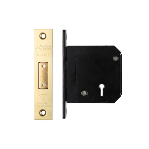 British Standard 5 Lever Deadlock 80mm Complete with Escutcheon Chubb Retro Fit 3G114 High Security