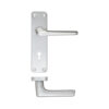 contract aluminium lever on lock backplate