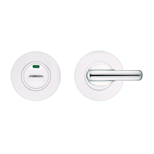 Disabled Turn and Release with Indicator – Complete with Escutcheons and 5mm Spindle – Grade 304 – Fixings Included
