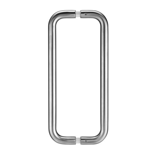 Pair of 19mm D Pull Handles Grade 201 Stainless Steel Complete with Back to Back Fixings
