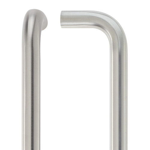 19mm D Pull Handle Grade 304 Stainless Steel Bolt Through Fixings Durable Door Handle