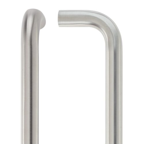 19mm D Pull Handle Grade 201 Stainless Steel Bolt Through Fixings Durable Door Handle