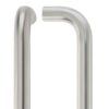 22mm D Pull Handle 425mm Centres Grade 304 Stainless Steel Bolt Through Fixings