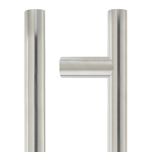 19mm Guardsman Pull Handle 425mm Centres Grade 304 Stainless Steel Bolt Through Fixings