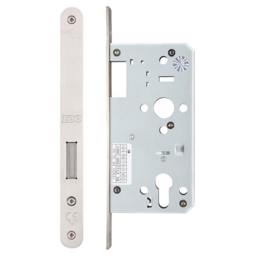 DIN Euro Deadlock Backset 55mm Radius High Security Mortice Lock