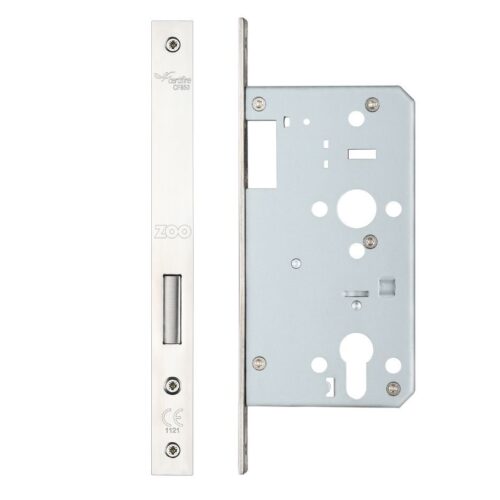 DIN Euro Deadlock Backset 55mm High Security Mortice Lock