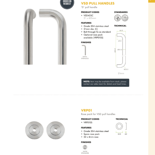 Alternative view of Rose Pack for Pull Handles Decorative Door Handle Covers Set Durable Vintage Style