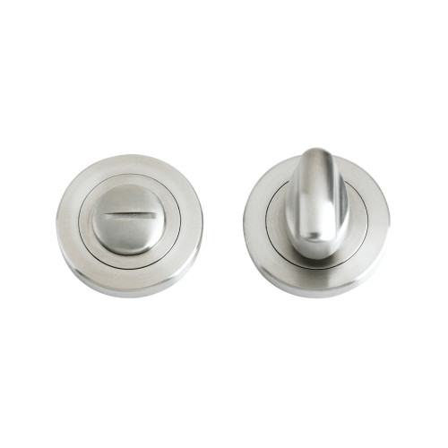 Turn and Release – Complete with Escutcheons and 5mm Spindle – 50mm Dia – Fixings Included