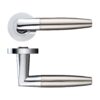 Atlanta Lever on Round Rose 50 x 8mm Round Sprung Rose Stainless Steel Door Handle Fixings Included