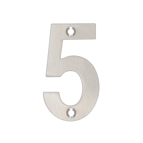 Numeral 5 Door Number Plaque Durable House Sign Clear Identification