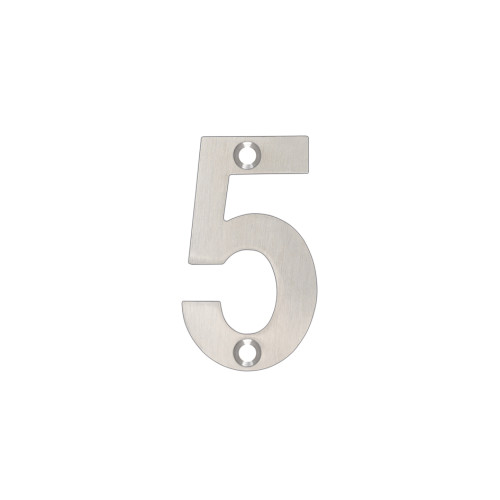 Numeral 5 50mm Door Number Plaque Durable House Sign Clear Identification