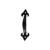 black antique fleur de lys pull handle