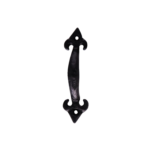 black antique fleur de lys pull handle