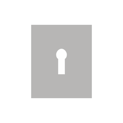 Repair Escutcheon - Stainless Steel Stick On - Keylock 47.5 X 65.5 X 1.5 Satin Stainless Each